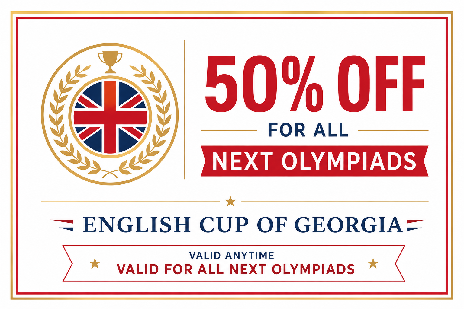 50% off voucher